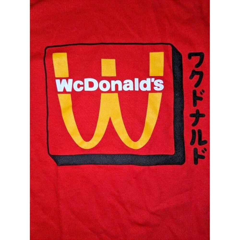 Authentic McDonald's WcDonald's Red Crew Member Small T Shirt - Picture 3 of 9